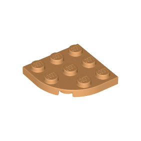 Medium Nougat Plate, Round Corner 3 x 3