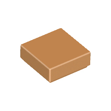 Medium Nougat Tile 1 x 1