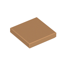 Medium Nougat Tile 2 x 2