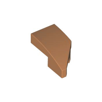 Medium Nougat Wedge 2 x 1 x 2/3 Left