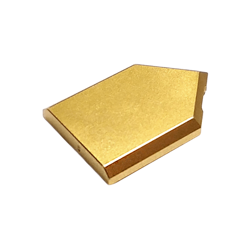 Metallic Gold Tile, Modified 2 x 3 Pentagonal