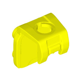 Neon Yellow Minifigure Neck Bracket with 4 Back Studs and Front Harness