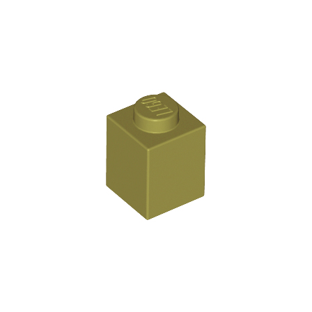 Olive Green Brick 1 x 1