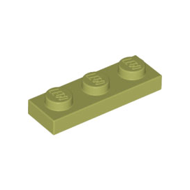 Olive Green Plate 1 x 3