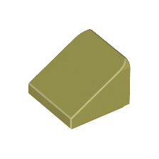 Olive Green Slope 30 1 x 1 x 2/3