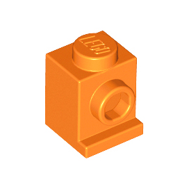 Orange Brick, Modified 1 x 1 with Headlight
