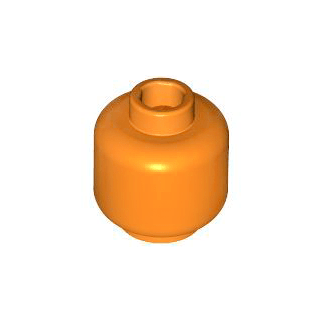 Orange Minifigure, Head Plain
