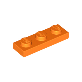 Orange Plate 1 x 3