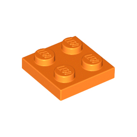 Orange Plate 2 x 2