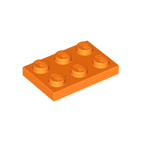Orange Plate 2 x 3