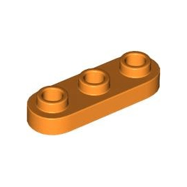 Orange Plate, Round 1 x 3 with Open Studs
