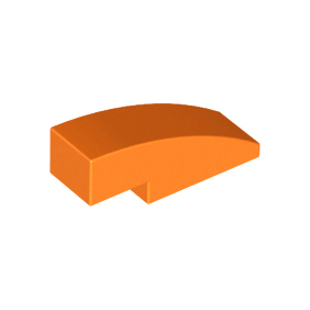Orange Slope, Curved 3 x 1