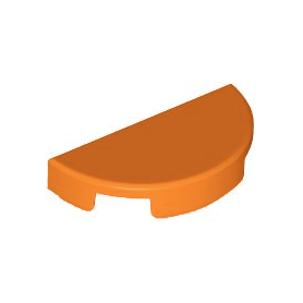 Orange Tile, Round 1 x 2 Half