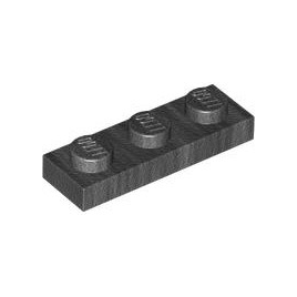 Pearl Dark Gray Plate 1 x 3