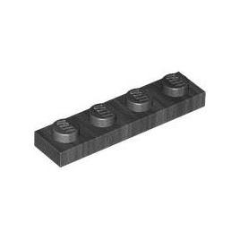 Pearl Dark Gray Plate 1 x 4