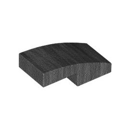 Pearl Dark Gray Slope, Curved 2 x 1 x 2/3