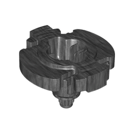 Pearl Dark Gray Turntable 7 x 6 1/2 x 4 with Gear 16 Tooth Base Ninjago Dragon Spinjitzu Spinner