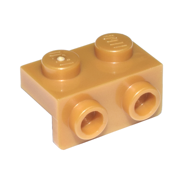 Pearl Gold Bracket 1 x 2 - 1 x 2