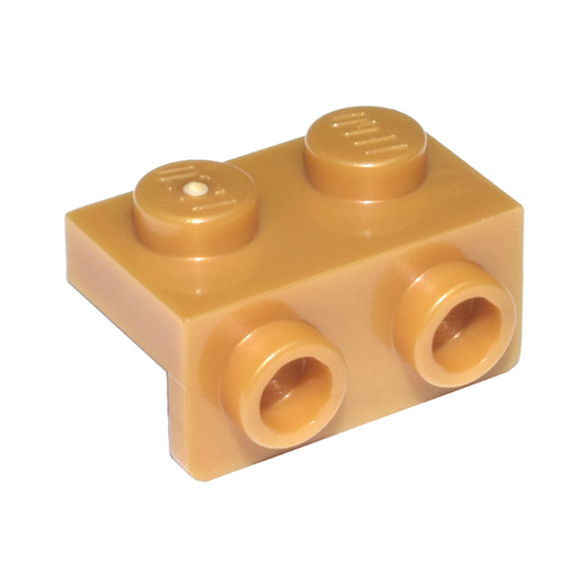 Pearl Gold Bracket 1 x 2 - 1 x 2