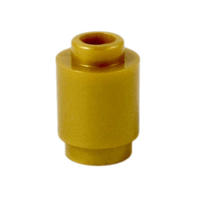 Pearl Gold Brick, Round 1 x 1