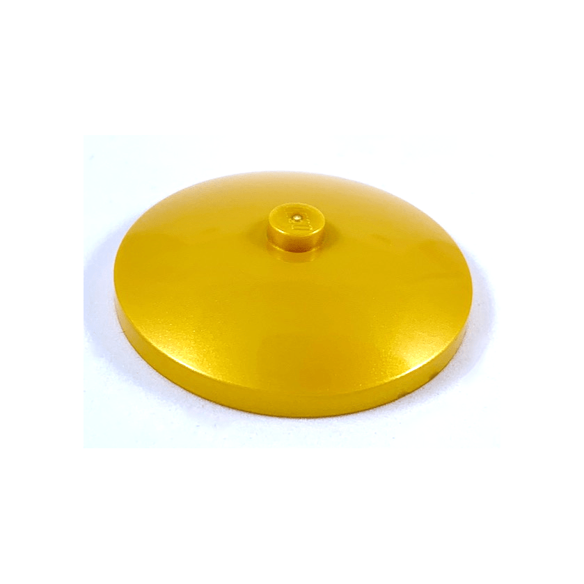 Pearl Gold Dish 4 x 4 Inverted Radar with Solid Stud