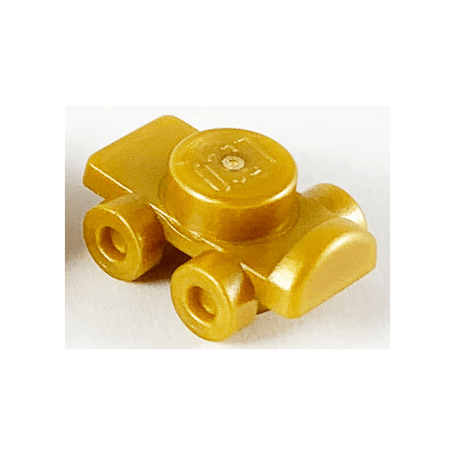 Pearl Gold Minifigure Footgear Roller Skate