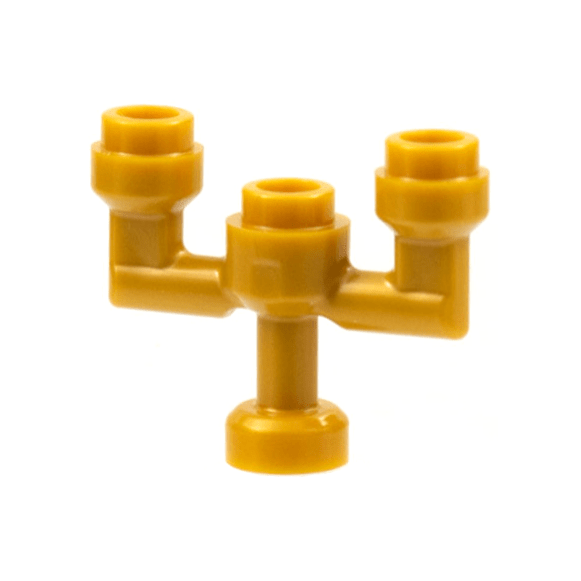 Pearl Gold Minifigure, Utensil Candlestick / Candelabra