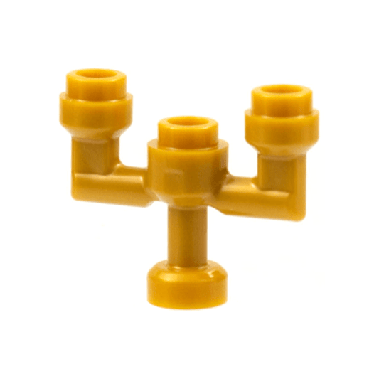 Pearl Gold Minifigure, Utensil Candlestick / Candelabra