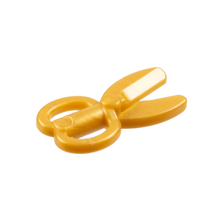 Pearl Gold Minifigure, Utensil Scissors
