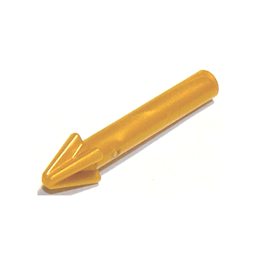 Pearl Gold Minifigure, Weapon Harpoon, Smooth Shaft