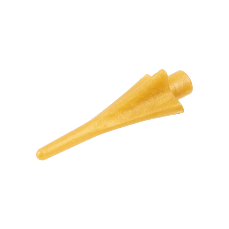 Pearl Gold Minifigure, Weapon Spear Tip with Fins