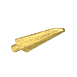Pearl Gold Minifigure, Weapon Sword, Spike Flexible 3.5L with Bar End