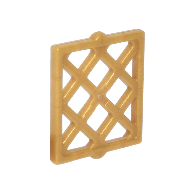 Pearl Gold Pane for Window 1 x 2 x 2 Lattice Diamond