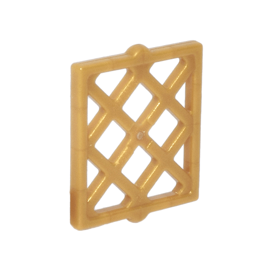 Pearl Gold Pane for Window 1 x 2 x 2 Lattice Diamond