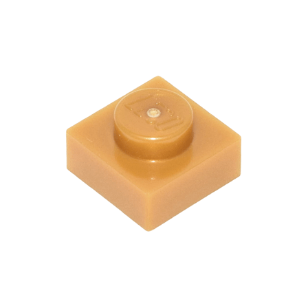 Pearl Gold Plate 1 x 1