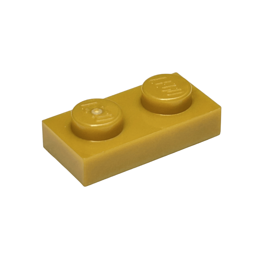 Pearl Gold Plate 1 x 2