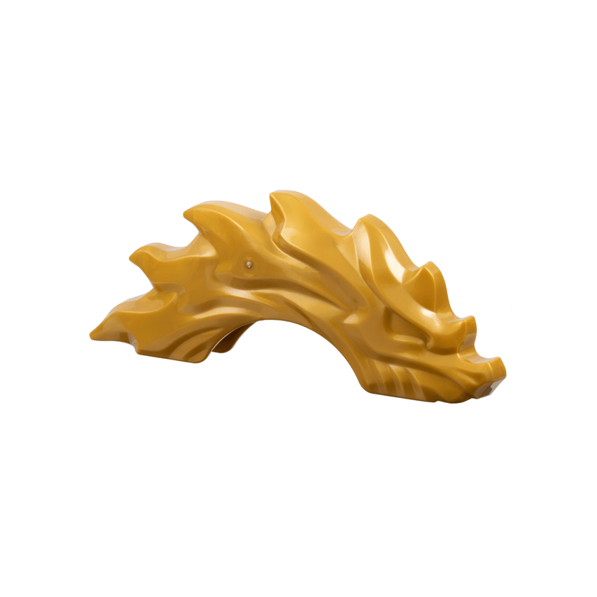 Pearl Gold Power Burst, Curved with Dragon Head and Spines