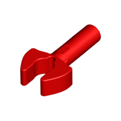 Red Bar 1L with Clip Mechanical Claw - Cut Edges and Hole on Side