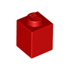 Red Brick 1 x 1