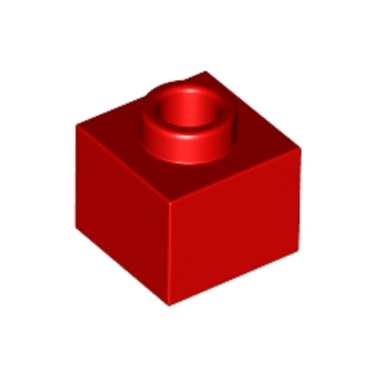 Red Brick, Modified 1 x 1 x 2/3 with Open Stud