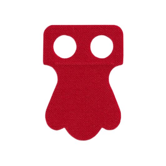 Red Minifigure Parrot Tail Cloth with 3 Lobes - Traditional Starched Fabric