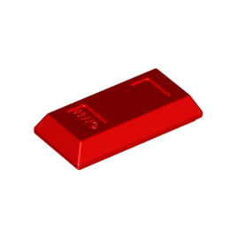 Red Minifigure, Utensil Ingot 1 x 2