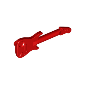 Red Minifigure, Utensil Musical Instrument, Guitar Electric