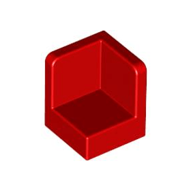 Red Panel 1 x 1 x 1 Corner