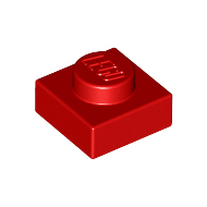Red Plate 1 x 1