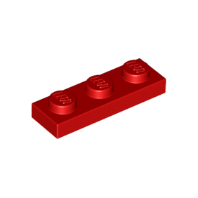 Red Plate 1 x 3