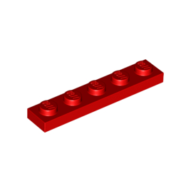 Red Plate 1 x 5