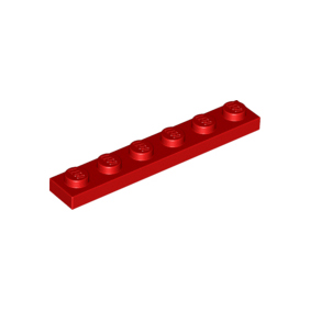 Red Plate 1 x 6