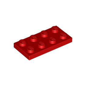 Red Plate 2 x 4