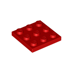 Red Plate 3 x 3